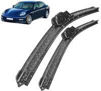 zhaojiangan 2PCES Essuie-Glace Avant en Caoutchouc,pour Porsche Panamera 970 2009-2012 Balais D'essuie Glace Avant,Construction de Pointe,Facile à Installer