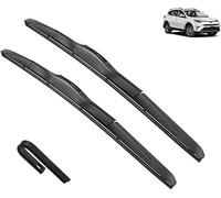 zhaojiangan 2PCES Essuie-Glace Avant en Caoutchouc,pour Toyota RAV4 XA40 2013-2018 Balais D'essuie Glace Avant,Construction de Pointe,Facile à Installer 26"+16"