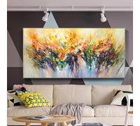 ZHAOLIN Affiche abstraite colorée arc-en-ciel pour salon, décoration d'intérieur, peinture sur toile nordique moderne arc-en-ciel, art mural esthétique 30 x 60 cm sans cadre