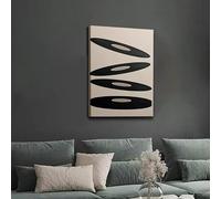 ZHAOLIN Affiche murale vintage en vinyle, style classique et moderne, sur toile, thème musical, idéale pour la décoration du salon (70 x 90 x 3 cm/Toile tendue sur châssis).