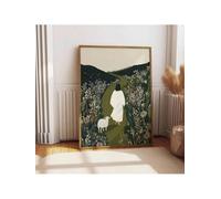 ZHAOLIN Jésus quitte les 99 Bons Bergers - Affiche biblique sur toile, peinture, art mural, tableau pour la décoration d'une chambre d'étudiant ou d'un salon (60 x 90 cm, sans cadre)