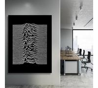 ZHAOLIN Nordique Simple Mur Art Noir Joy Division Plaisirs Inconnus Musique HD Toile Affiche Impressions pour La Maison Chambre Salon Décor 80x120 cm (32x47 Pouces) sans Cadre