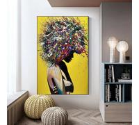 ZHAOLIN Portrait de femme coloré Graffiti Art affiches impression abstraite sexy fille nue peintures sur toile photos d'art mural pour la décoration intérieure 70x100 cm sans cadre
