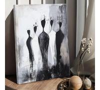 ZHAOLIN Tableau sur toile représentant des figures abstraites minimalistes, décoration murale idéale pour les chambres et les salons (21 x 30 x 3 cm/Toile tendue sur châssis)