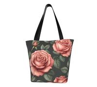 ZHAOLQ Sac à bandoulière léger avec imprimé de roses rustiques pour les sorties d'été, les voyages, la randonnée, le travail, une utilisation décontractée