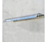 Zhaomi Auvent Avant-toît Porte Transparent,Marquise de Fenêtre Contre Pluie,Abri en Polycarbonate Durable,Auvent de Jardin Arqué,pour Porche,Balcon,avec Vis (50×220cm/20×87in)