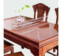 Zhaomi Protecteur De Table Transparent, 1.0mm D'épaisseur, Protecteur De Nappe en PVC Imperméable Transparent, Nappe en Plastique Transparent Essuyable Nappe Transparente Fine (60x100cm/24x39in)