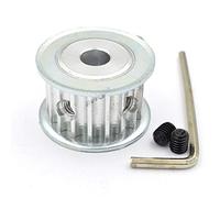 ZHaonan-poulie distribution 19 dents HTD 5M Poulie synchrone synchrone, alésage 5/6 / 6.35 / 7 / 8/10 / 12/20 / 15 / 17/19 / 20mm, pour la largeur de la courroie 15 / 20mm HTD5M 19T 19TEETH Taille pré