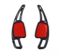 ZHAOOP,Palettes de volant de voiture Shift Extension Shifter L'autocollant de voiture apte pour Audi TT MK3 FV 2015~2022,2pcs Carbon Fiber