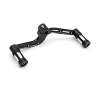 ZHAOQIN SéLecteurs De Vitesse Gear Shifter Levier Shift Pegs Toe Talon Kit Fit Use for Harley Sportster XL883 XL1200 Moto Aluminium Mid-Controls Argent/Noir(Black)