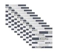 ZHAOQIN Stickers Carrelage Lot de 10 Autocollants for carrelage de Cuisine, Motif 3D, for dosserets de Cuisine, Salle de Bain, décoration Murale(ET003)