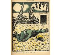 ZHAOSHAN Affiche Mur Art un paysan tire sur un clochard surpris en train de voler des prunes de son arbre par Felix Edouard Vallotton Pour la Décoration de la Chambre à Coucher 60x90cm