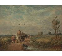 ZHAOSHAN Célèbre Affiche Mur Art Poster DéCoration Murale Aller au Hayfield par David Cox Graffiti Impression Toile Pour la Décoration de Bureau 60x90cm