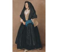 ZHAOSHAN Célèbre Affiche Mur Art Poster DéCoration Murale an Elegant Young Woman in Maltese Costume by Jean Étienne Liotard Graffiti Impression Toile Pour la Décoration de Bureau 60x90cm