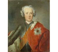 ZHAOSHAN Célèbre Affiche Mur Art Poster DéCoration Murale Couronne Frédéric II par Antoine Pesne Graffiti Impression Toile Pour la Décoration Murale 60x90cm