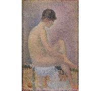 ZHAOSHAN Célèbre Affiche Mur Art Poster DéCoration Murale Eudes pour les Modèles par Georges Pierre Seurat Graffiti Impression Toile Pour la Décoration de la Chambre à Coucher 60x90cm