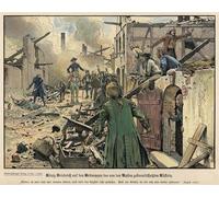 ZHAOSHAN Célèbre Affiche Mur Art Poster DéCoration Murale Frédéric le Grand visitant les ruines de la incendiée de Kustrin par Carl Rochling Pour la Décoration de la Chambre à Coucher 60x90cm