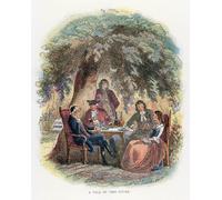 ZHAOSHAN Célèbre Affiche Mur Art Poster DéCoration Murale Illustration pour un conte de deux villes par Hablot Knight Browne Graffiti Impression Toile Pour la Décoration de Bureau 60x90cm