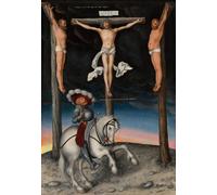 ZHAOSHAN Célèbre Affiche Mur Art Poster DéCoration Murale la Crucifixion avec le centurion converti de Lucas Cranach l'Ancien Graffiti Impression Toile Pour la Décoration de Bureau 60x90cm