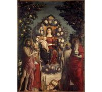 ZHAOSHAN Célèbre Affiche Mur Art Poster DéCoration Murale la Vierge et Jésus Christ représentés dans une mandorle par Andrea Mantegna Pour la Décoration de la Chambre à Coucher 60x90cm