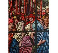ZHAOSHAN Célèbre Affiche Mur Art Poster DéCoration Murale le détail de la fenêtre de la crucifixion par Edward Burne Jones Graffiti Impression Toile Pour la Décoration Murale 60x90cm