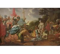 ZHAOSHAN Célèbre Affiche Mur Art Poster DéCoration Murale l'Invention de la Vraie Croix par Simon Vouet Graffiti Impression Toile Pour la Décoration Murale 60x90cm
