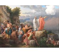 ZHAOSHAN Célèbre Affiche Mur Art Poster DéCoration Murale Moïse laisse Rouge revenir et l'armée de Pharaon est inondée par CW Eckersberg Graffiti Impression Toile Pour la Décoration de Bureau 60x90cm