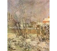 ZHAOSHAN Célèbre Affiche Mur Art Poster DéCoration Murale Neige dans la rue Carcel de Paul Gauguin Graffiti Impression Toile Pour la Décoration de Bureau 60x90cm