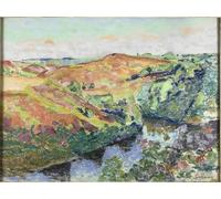 ZHAOSHAN Célèbre Affiche Mur Art Poster DéCoration Murale Paysage à Crozant par Jean Baptiste Armand Guillaumin Graffiti Impression Toile Pour la Décoration de la Chambre à Coucher 60x90cm