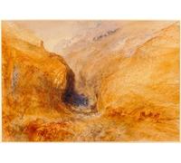 ZHAOSHAN Célèbre Affiche Mur Art Poster DéCoration Murale Paysage montagneux par Mallord William Turner Graffiti Impression Toile Pour la Décoration de Bureau 60x90cm