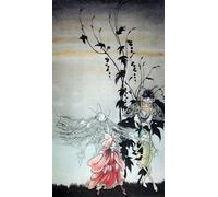 ZHAOSHAN Célèbre Affiche Mur Art Poster DéCoration Murale Peaseblossom Cobweb Moth Graine de moutarde par Arthur Rackham Graffiti Impression Toile Pour la Décoration de la Chambre à Coucher 60x90cm