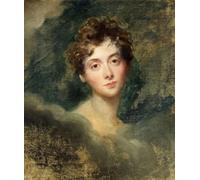 ZHAOSHAN Célèbre Affiche Mur Art Poster DéCoration Murale Portrait de Lady Caroline Lamb par Lawrence Graffiti Impression Toile Pour la Décoration de Bureau 60x90cm