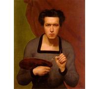 ZHAOSHAN Célèbre Affiche Mur Art Poster DéCoration Murale Portrait De L'artiste Anne-francois-louis Janmot Graffiti Impression Toile Pour la Décoration de la Chambre à Coucher 60x90cm