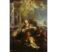 ZHAOSHAN Célèbre Affiche Mur Art Poster DéCoration Murale Sainte Maritina appelant la foudre sur les idoles de Pietro Da Cortona Graffiti Impression Toile Pour la Décoration Murale 60x90cm