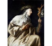 ZHAOSHAN Célèbre Affiche Mur Art Poster DéCoration Murale Sainte Thérèse d'Avila devant la croix de Guido Cagnacci Graffiti Impression Toile Pour la Décoration Murale 60x90cm