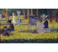 ZHAOSHAN Célèbre Affiche Mur Art Poster DéCoration Murale Un dimanche après-midi à Lajatte de Georges Seurat Graffiti Impression Toile Pour la Décoration Murale 60x90cm