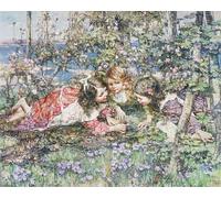 ZHAOSHAN Célèbre Affiche Mur Art Poster DéCoration Murale une idylle d'été d'Edward Atkinson Hornel Graffiti Impression Toile Pour la Décoration Murale 60x90cm