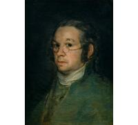 ZHAOSHAN Célèbre Art DéCorative Tableaux Sur Toile Autoportrait avec lunettes de Francisco De Goya Moderne Mur Art Pour la Décoration de la Chambre à Coucher 60x90cm