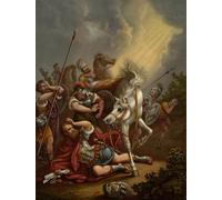 ZHAOSHAN Célèbre Art DéCorative Tableaux Sur Toile Conversion de saint Paul par Heinrich Jenny Moderne Mur Art Pour la Décoration de Bureau 60x90cm