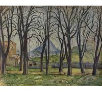 ZHAOSHAN Célèbre Art DéCorative Tableaux Sur Toile La Montagne Sainte victoire' de Paul Cézanne Moderne Mur Art Pour la Décoration de la Chambre à Coucher 60x90cm