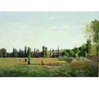 ZHAOSHAN Célèbre Art DéCorative Tableaux Sur Toile La Varenne Saint Hilaire de Camille Jacob Pissarro Moderne Mur Art Pour la Décoration de Bureau 60x90cm