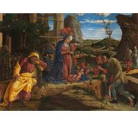 ZHAOSHAN Célèbre Art DéCorative Tableaux Sur Toile l'Adoration des bergers d'Andrea Mantegna Moderne Mur Art Pour la Décoration de Bureau 60x90cm
