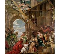 ZHAOSHAN Célèbre Art DéCorative Tableaux Sur Toile L'Adoration des Rois de Paolo Veronese Moderne Mur Art Pour la Décoration de la Chambre à Coucher 60x90cm