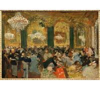 ZHAOSHAN Célèbre Art DéCorative Tableaux Sur Toile Le Souper Au Bal d'Edgar Degas Moderne Mur Art Pour la Décoration de Bureau 60x90cm
