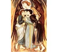 ZHAOSHAN Célèbre Art DéCorative Tableaux Sur Toile Meschach et Abednego préservés de la fournaise ardente par Simeon Moderne Mur Art Pour la Décoration de la Chambre à Coucher 60x90cm