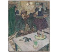 ZHAOSHAN Célèbre Art DéCorative Tableaux Sur Toile Monsieur Boileau Au Café par Henri De Toulouse Lautrec Moderne Mur Art Pour la Décoration de Bureau 60x90cm