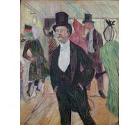 ZHAOSHAN Célèbre Art DéCorative Tableaux Sur Toile Monsieur Fourcade par Henri De Toulouse Lautrec Moderne Mur Art Pour la Décoration de Bureau 60x90cm