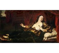 ZHAOSHAN Célèbre Art DéCorative Tableaux Sur Toile Mort de Cléopâtre Vii par Anthony Van Dyck Moderne Mur Art Pour la Décoration Murale 60x90cm