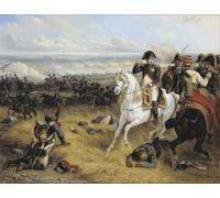 ZHAOSHAN Célèbre Art DéCorative Tableaux Sur Toile Napoléon à la bataille de Wagram par Louis Hippolyte Bellange Moderne Mur Art Pour la Décoration de Bureau 60x90cm