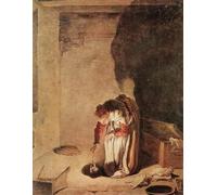 ZHAOSHAN Célèbre Art DéCorative Tableaux Sur Toile Parabole de la drachme perdue Domenico Feti Moderne Mur Art Pour la Décoration de Bureau 60x90cm